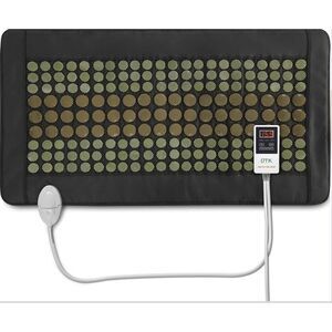 UTK Far Infrared Heating Pad Weighted Electric Mat XL Jade Tourmaline Stones, 22